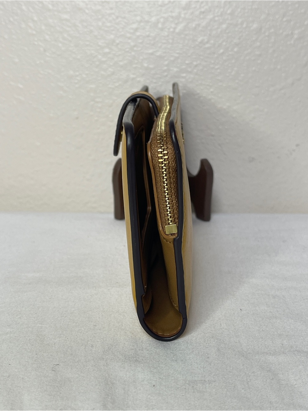 Coach Yellow Mustard Continental Zip Wallet - Picture 4 of 12